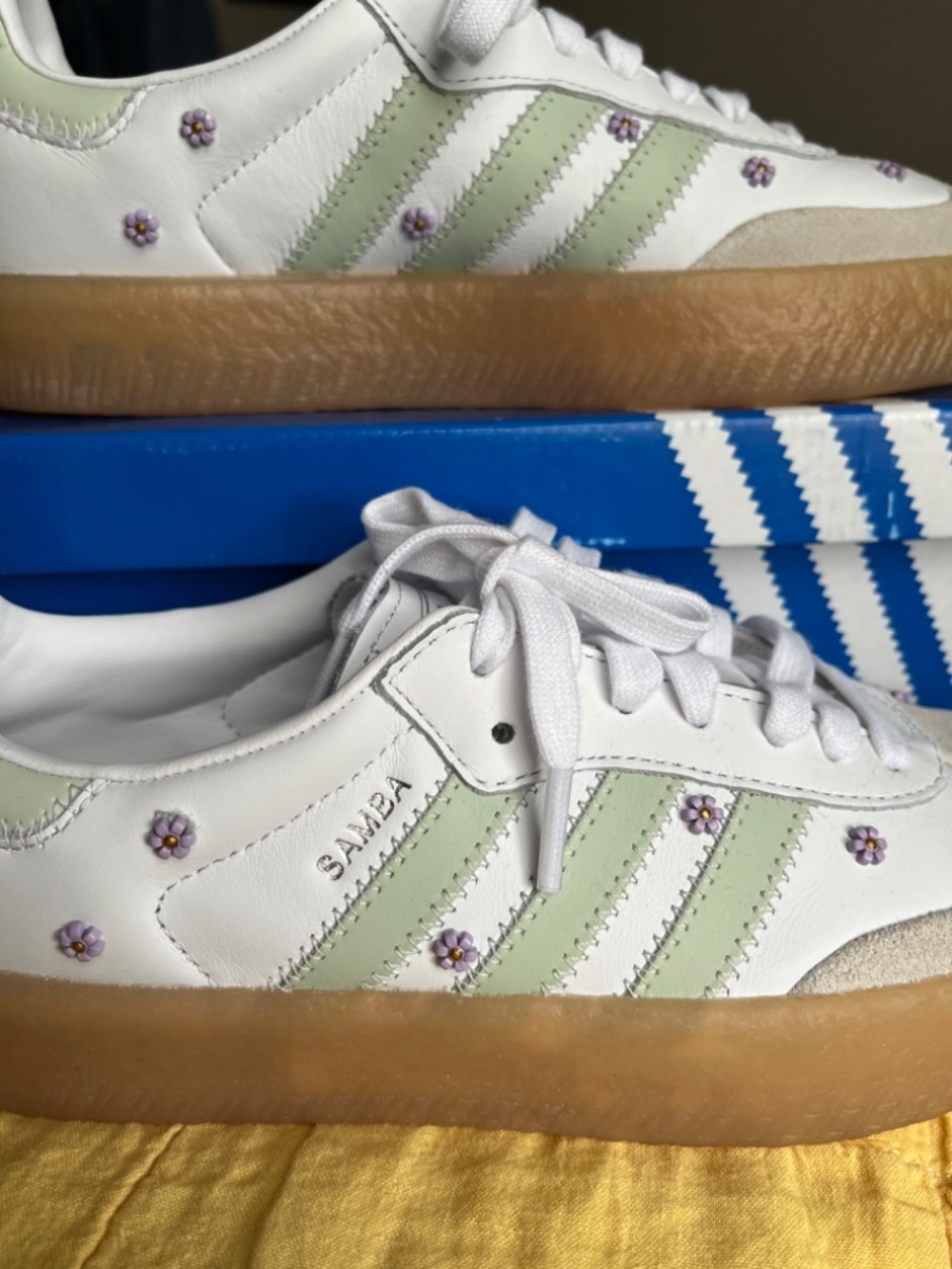 Japan Floral Sage Samba Adidas Sneakers - Picture 2 of 6